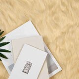  Lažni Ovčji Tepih Krema 80 x 80 cm Poliester | shoptok.hr