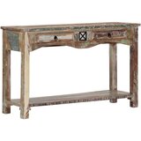  Konzolni stol od masivnog obnovljenog drva 120 x 40 x 75 cm | shoptok.hr