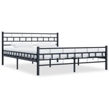 vidaXL posteljni okvir črn jeklen 200x200 cm Cene
