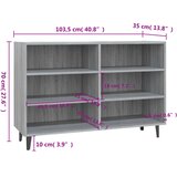  Komoda boja hrasta sonome 103,5x35x70 cm od konstruiranog drva | shoptok.hr