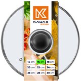 KADAX stekleni pokrov 16 cm univerzalni toplotno odporen pokrov za lonce in ponev, (5000355899) | Shoptok.si