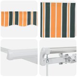  Povlačivi tende Šareni 500 × 300 cm Poliester i aluminij | shoptok.hr