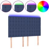  LED uzglavlje plavo 144x5x118/128 cm od tkanine | shoptok.hr