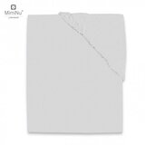 MimiNu Pamučna plahta s elastičnom trakom 120x60 cm - Light Grey | shoptok.hr