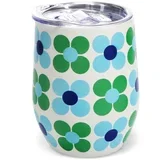 Potovalni lonček 350 ml Blue and green Daisy –