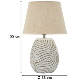 Mauro Ferretti Krem stolna lampa od polyresina s tekstilnim sjenilom (visina 55 cm) Oblix – | shoptok.hr