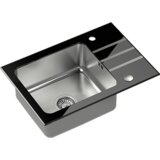 Quadron sudoper JACK 116 crno staklo/čelik | shoptok.hr