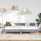  Kutni okvir kreveta Svijetlo siva 80 x 200 cm tkanina | shoptok.hr