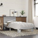 Maison Chic Posteljni okvir - Enojna postelja - Postelja za odrasle siva sonoma 90x200 cm inženirski les in kovina-J9112, (21765421) | Shoptok.si