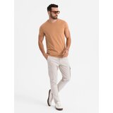 Ombre BASIC men's classic cotton T-shirt - brown | shoptok.hr