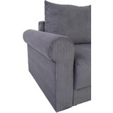 CARRYHOME sedežna garnitura, fino rebrast žamet temno siva | Shoptok.si