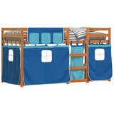  The living store pograd z zavesami moder 80x200 cm trdna borovina - pograd, (21491817) | Shoptok.si
