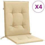  The Living Store Blazina za stol 4 kosi melanž bež 100x50x4 cm blago - Blazina Za Stol Z Nizkim Naslonjalom, (21487409) | Shoptok.si