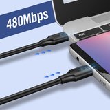 Ugreen podatkovni kabel (10306) - USB-C na Type-C, 3A, 2m - crni | shoptok.hr