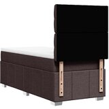  Krevet s oprugama i madracem tamnosmeđi 90 x 200 cm od tkanine | shoptok.hr