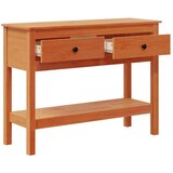  Konzolna stolica s ladicama Vosak smeđa 100 x 35 x 75 cm | shoptok.hr