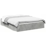  Okvir kreveta s ladicama siva boja betona 120x190 cm drveni