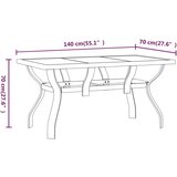  7-dijelni vrtni blagovaonski set crni | shoptok.hr