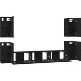  Set TV komoda 7 kom. Crni hrast Konstruirano drvo | shoptok.hr