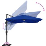  Azure plavi kantilever suncobran Azure plavi Poliester suncobran | shoptok.hr