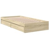  Okvir za krevet s ladicama boja hrasta 90x190 cm drveni | shoptok.hr