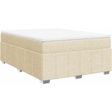 Maison Chic Box spring postelja - Vzmetna postelja z vzmetnico krem 140x190 cm blago SL18023, (21885089) | Shoptok.si