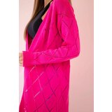 Kesi Sweater with geometric pattern pink neon | shoptok.hr