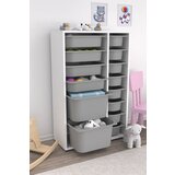 Hanah home višenamenske police rine 2D4K8U white grey v2 u