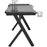 vidaXL igraći stol LED u obliku slova Y crni 110 x 60 x 75 cm | shoptok.hr