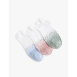 Koton 3-Pack Invisible Socks Set Abstract Patterned cene