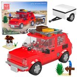  Set građevinskih kockica Automobil Fiat 126 Maluch s prikolicom 393 dijela. | shoptok.hr