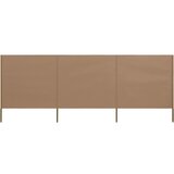 vidaXL 3-panelni vetrobran tkanina 400x80 cm taupe, (20610562) Cene