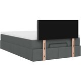 vidaXL Okvir za krevet s madraca tamnosivi 120x190 cm od tkanine | shoptok.hr