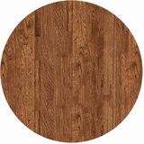 vidaXL Nepremična površina Temno rjava Ø 70 x 4 cm Trda hrastovina Cene
