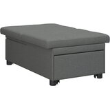  Krevet-sofa na razvlačenje Tamno siva 194 x 50 x 82 cm tkanina | shoptok.hr
