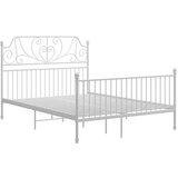 Furnova Posteljni okvir bel kovinski 140x200 cm, (21931631) | Shoptok.si