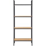 XORA regal 39/95/32,5 cm rjava, naravne barve, črna | Shoptok.si