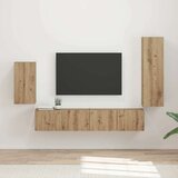  Set TV komoda Zidne 3 pcs Umjetnički hrast Konstruirano drvo | shoptok.hr