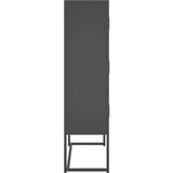 vidaXL Visoka komoda antracit 80 x 35 x 135 cm čelična | shoptok.hr