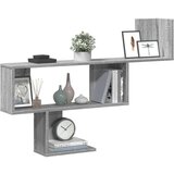 vidaXL Zidna polica siva boja hrasta 100x15x70 cm konstruirano drvo | shoptok.hr