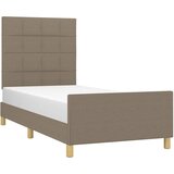  Okvir za krevet bez madraca smeđesivi 100 x 200 cm od tkanine | shoptok.hr