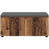  Klupa za hodnik s jastukom Staro drvo 100 x 38 x 46 cm | shoptok.hr
