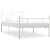 Maison Chic Posteljni okvir - Enojna postelja - Postelja za odrasle bel kovinski 90x200 cm-J6400, (21776102) | Shoptok.si