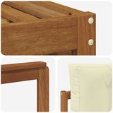  Set vanjskih sofa Prirodna i krem 249,5 x 162,5 x 73 cm | shoptok.hr