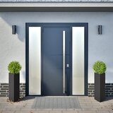  Vrtne sadilice 2 kom crne trokutaste 30x26x75 cm čelične | Eponuda.com