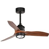 Faro 33425WT1N- LED prigušiva ventilator JUST FAN S 16W/230V prečnik 81 cm braon/crna WT + daljinski upravljač | Eponuda.com