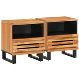 vidaXL Noćni ormarići 2 kom 40 x 34 x 46 cm masivno bagremovo drvo Cijene