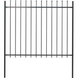  Vrtna ograda Woerden s vrhom koplja čelik 181x150 cm crna | Eponuda.com