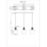 Globo 15904-3H - Viseći luster na sajli TULIVAR 3xE27/40W/230V siva | Eponuda.com