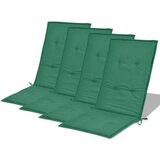  Jastuci za vrtne stolice 4 kom zeleni 120x50x3 cm od tkanine | shoptok.hr